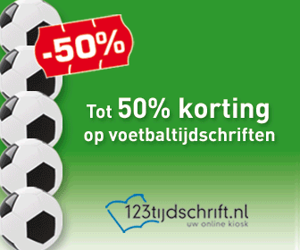 Tot 50 procent korting op voetbaltijdschriften